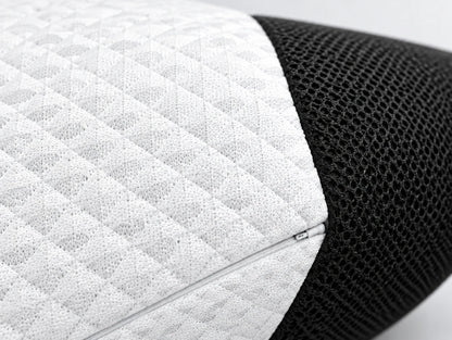Detail des atmungsaktiven Strickbezugs