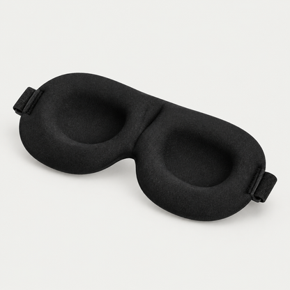Schwarze 3D-Schlafmaske